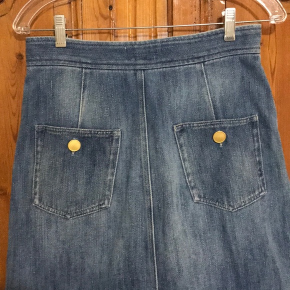 Isabel Marant Odelle Button Down Denim Skirt - Picture 4 of 7